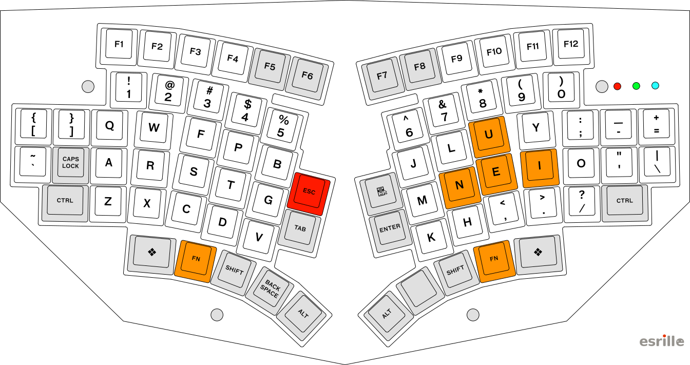 Colemak-DHm Layout